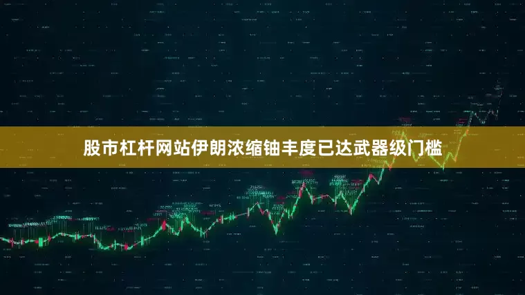 股市杠杆网站伊朗浓缩铀丰度已达武器级门槛
