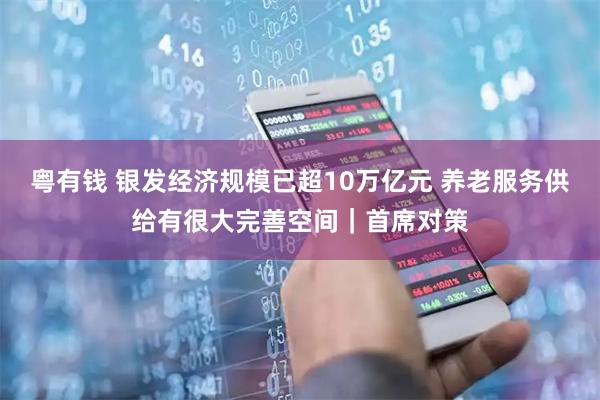 粤有钱 银发经济规模已超10万亿元 养老服务供给有很大完善空间｜首席对策